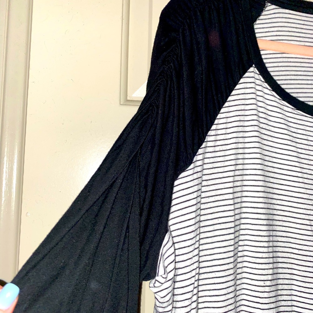 Baseball 3/4 length sleeve shirt: Maurices, size 2 (fits like a 1)